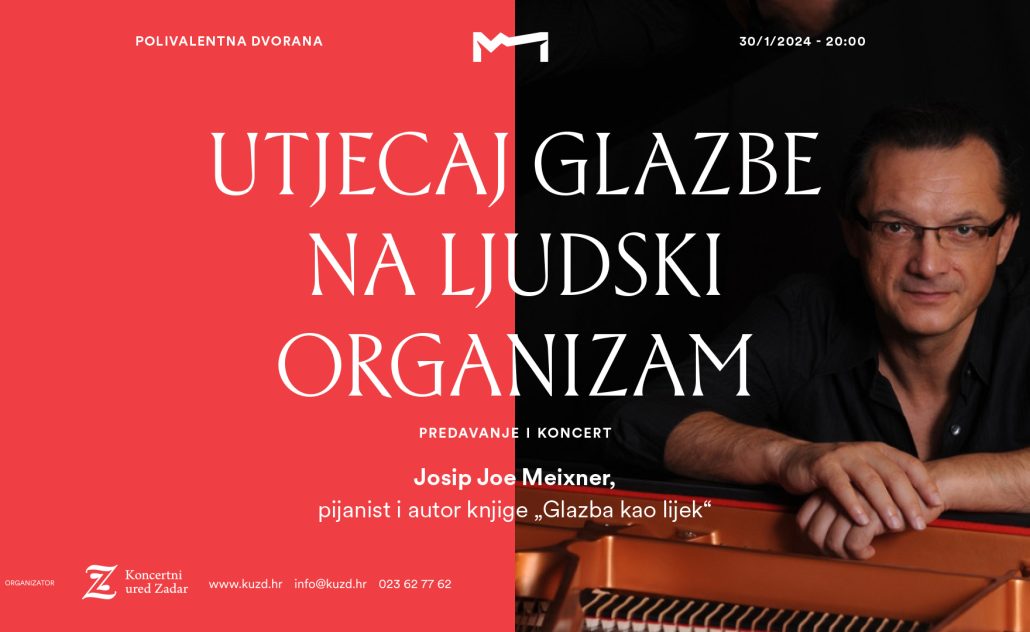 Predavanje i koncert: Utjecaj glazbe na ljudski organizam - Josip Joe Meixner